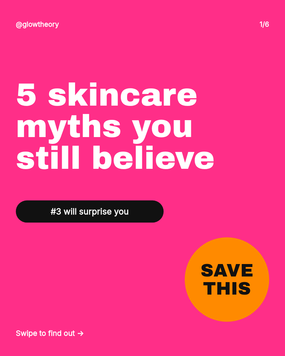 Instagram Carousel — Myth vs Fact, Hot Pink & Orange