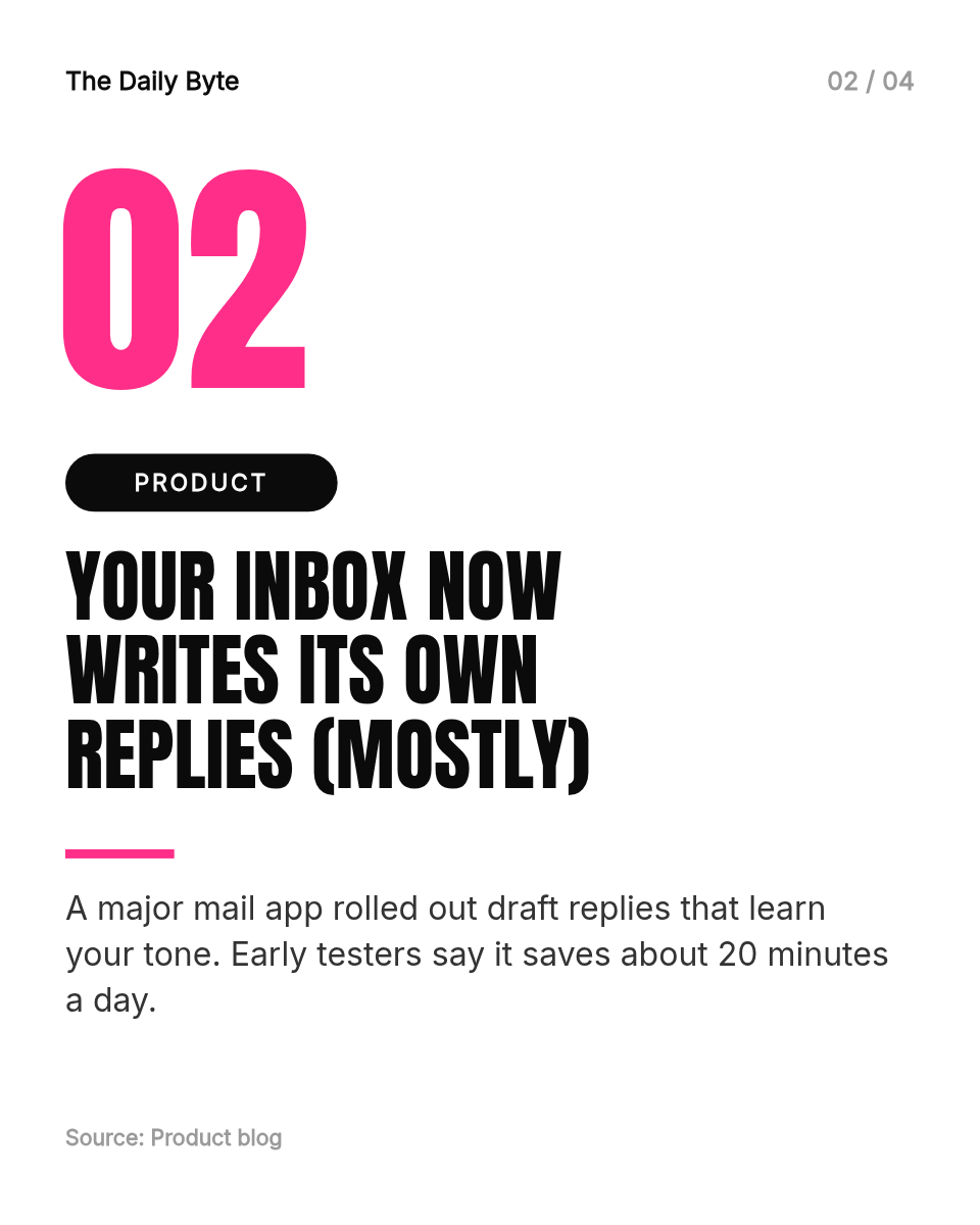 Instagram Carousel Template — Weekly AI News, Black & Pink - Page 3