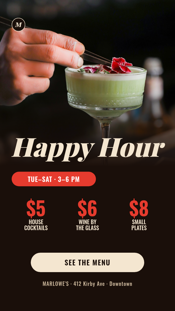 Restaurant Happy Hour Post + Story — Espresso & Chili Red - Page 2