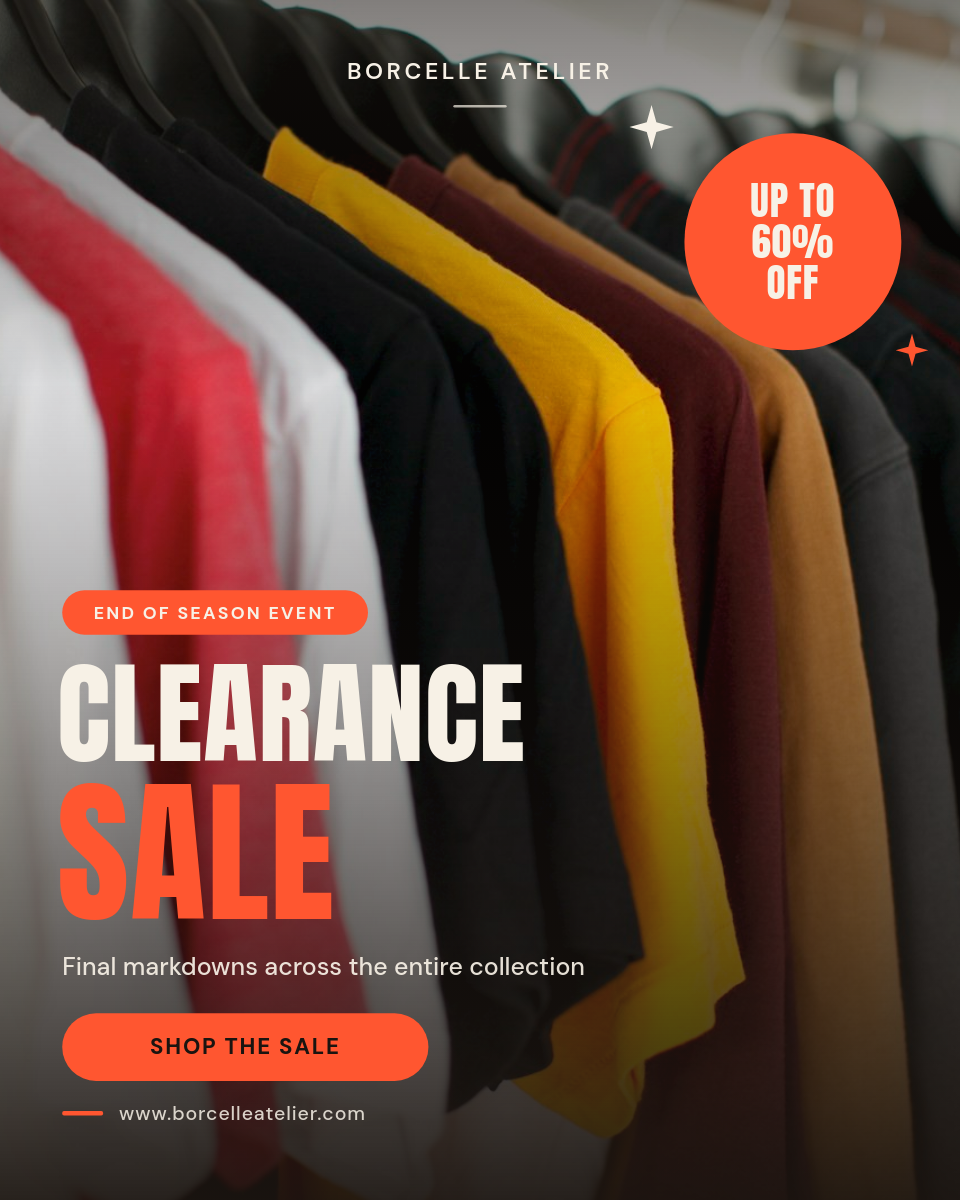 Bold Fashion Boutique Clearance Sale Instagram Ad