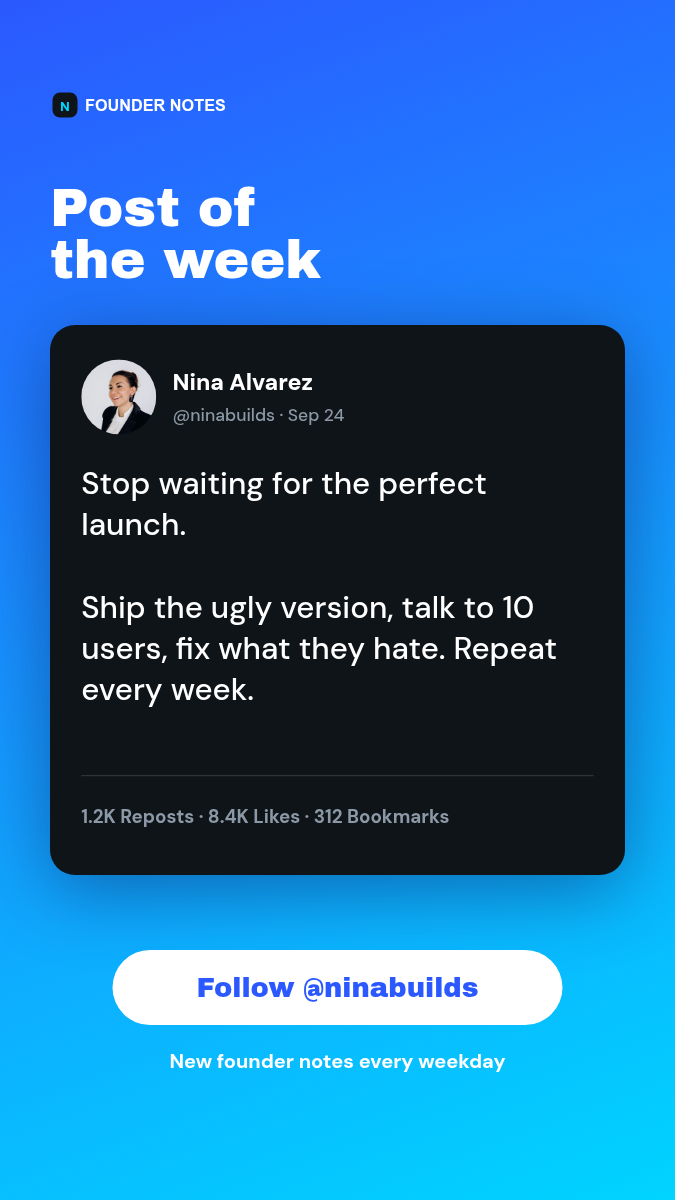 Tweet to Post Template 4:5 + 9:16 — Electric Blue Card - Page 2