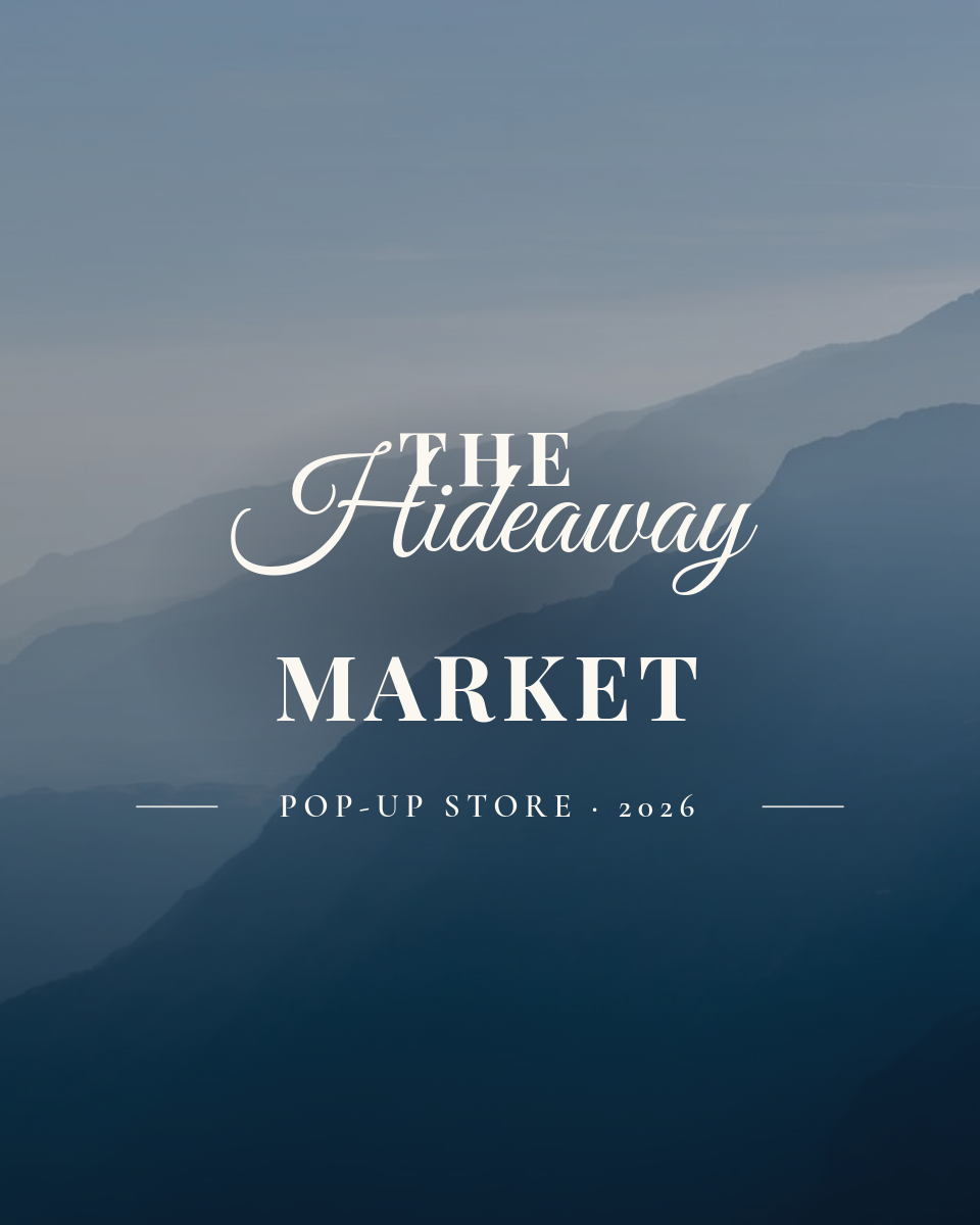 Pop-Up Store Logo Lockup — Serif &amp; Script Brand Story