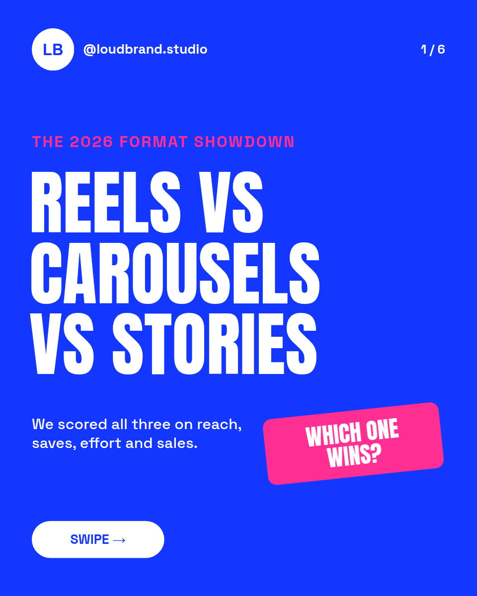 Instagram Carousel Template — Comparison Table, Pink & Blue