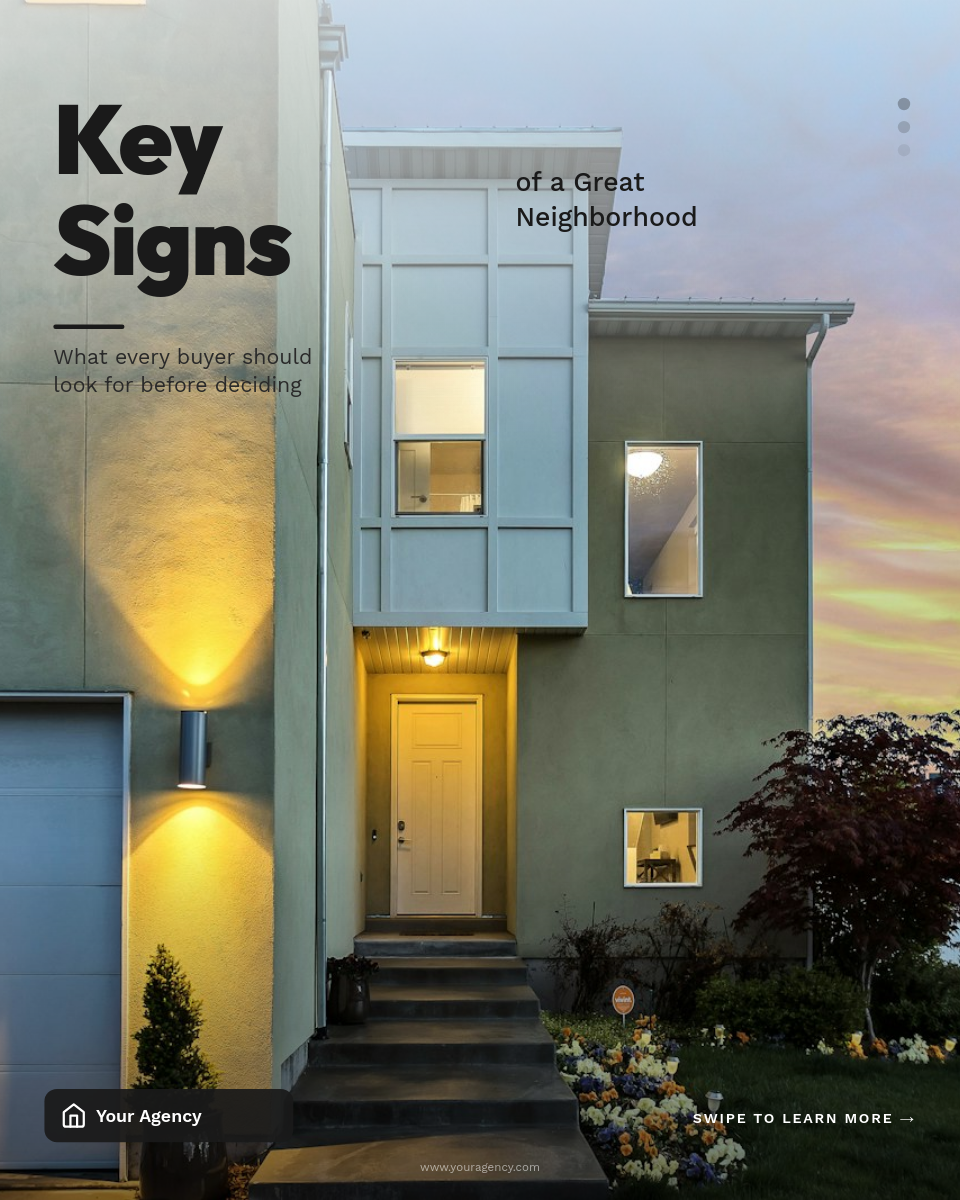 Bold Educational Property Guide with Full-Bleed House Photo
