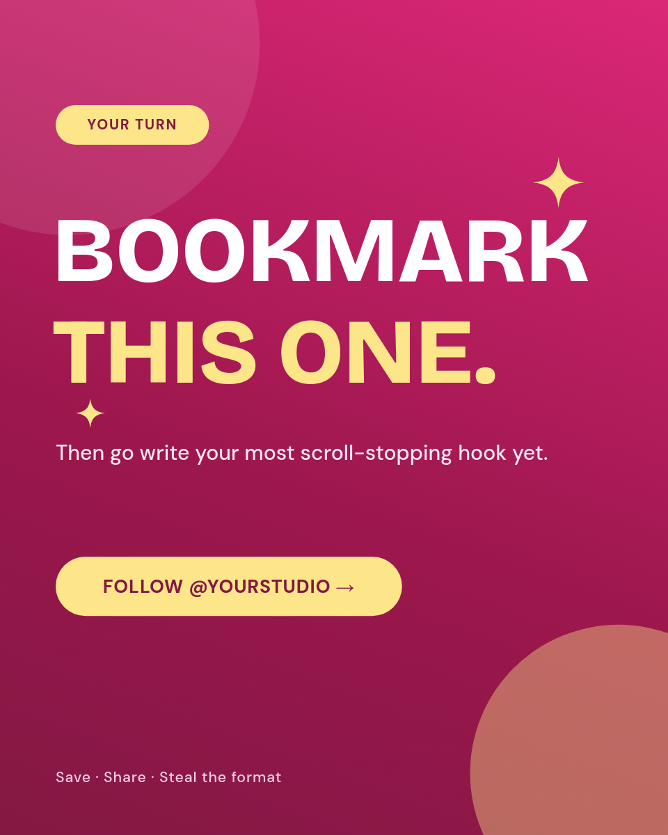Bold Fuchsia Content Hooks Instagram Carousel - Page 3