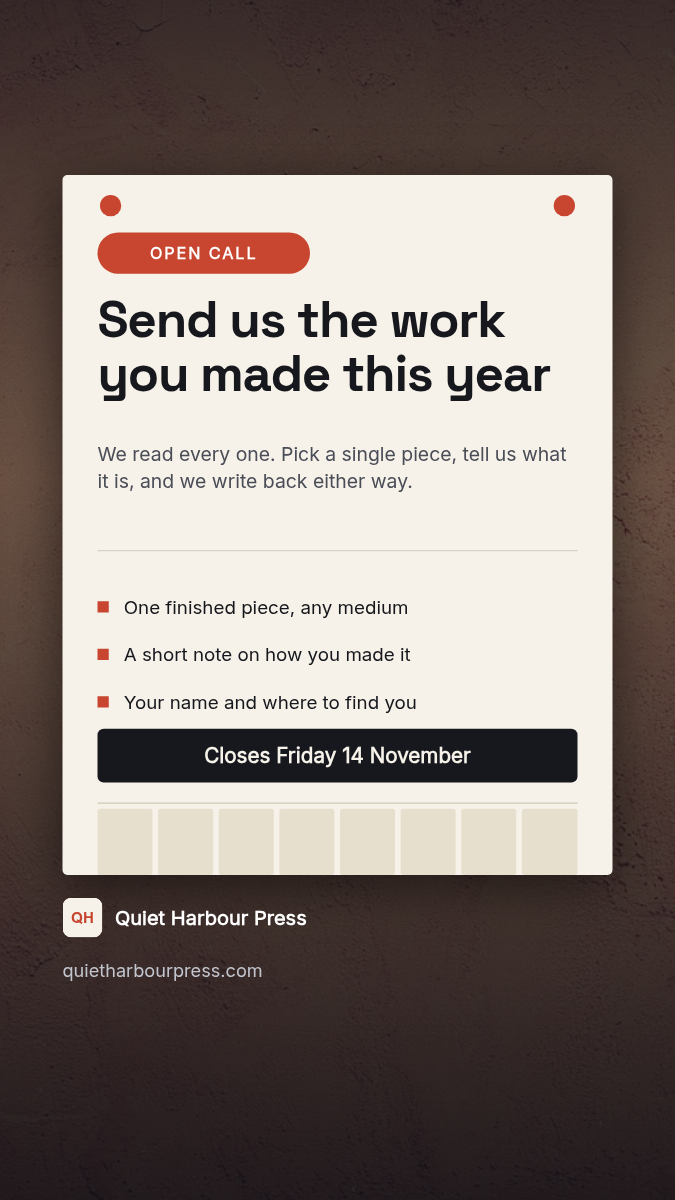 Open call notice story