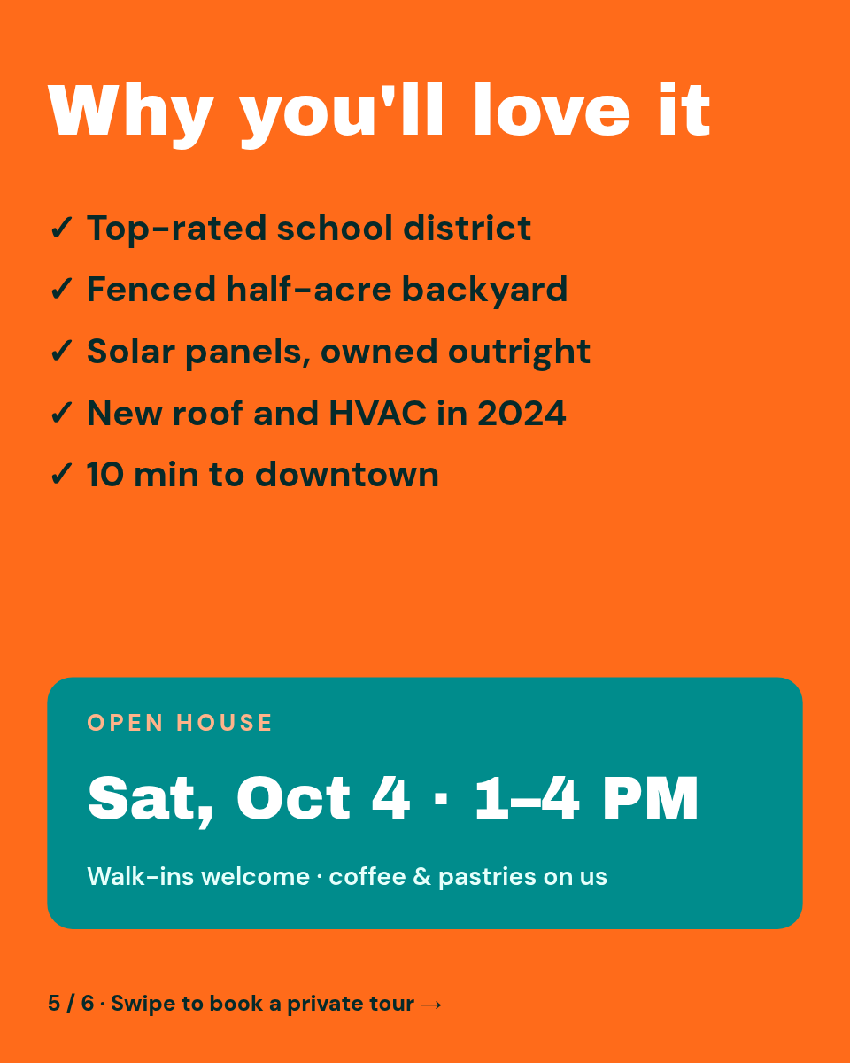 Real Estate Listing Carousel — 6 Slides, Teal & Orange - Page 5