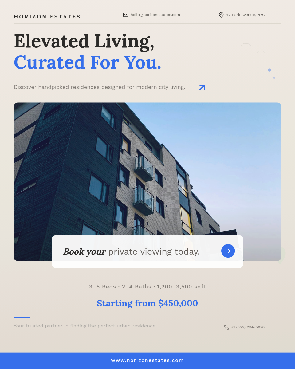 Elevated City Living Real Estate Brand Post