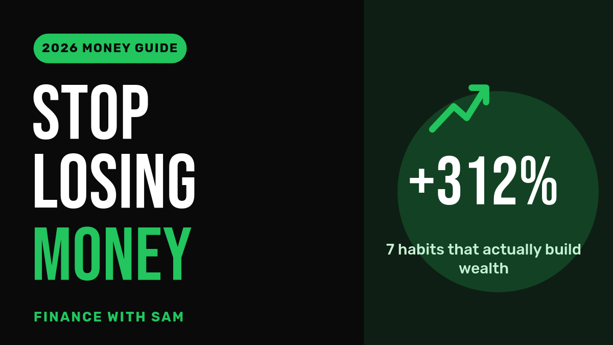 Dark & Electric Green Personal Finance YouTube Thumbnail