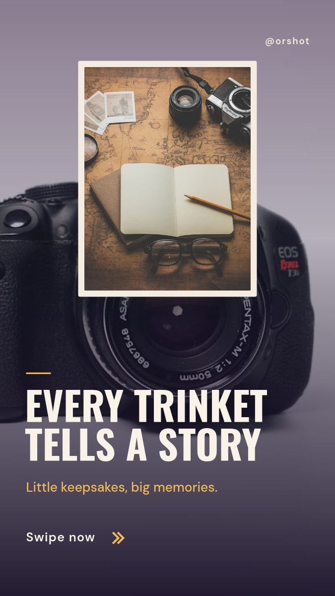 Travel Souvenir Keepsakes Story (Plum & Amber)