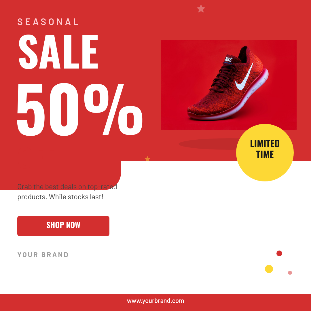 Seasonal Sale — Giant Discount Badge