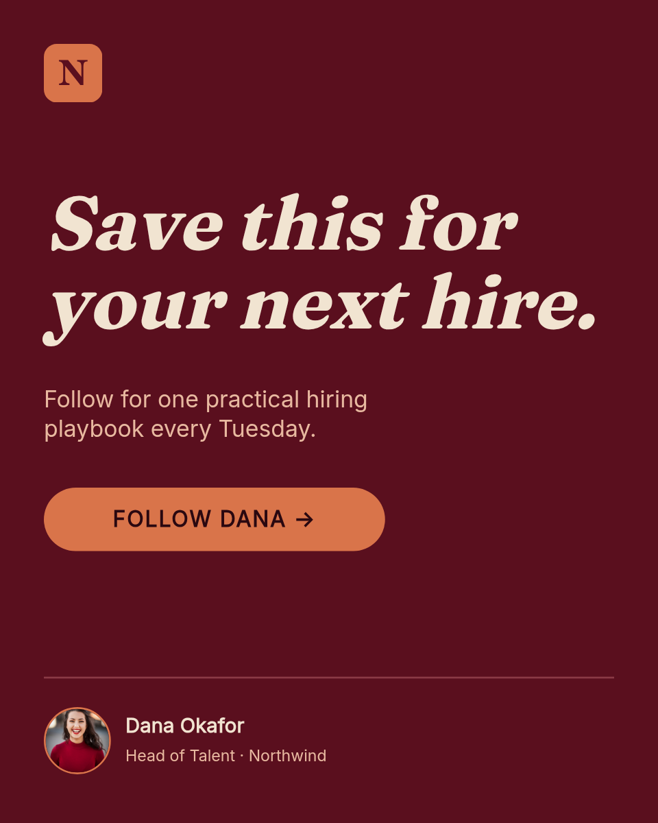 LinkedIn Carousel Template — 5 Hiring Mistakes, Oxblood - Page 7