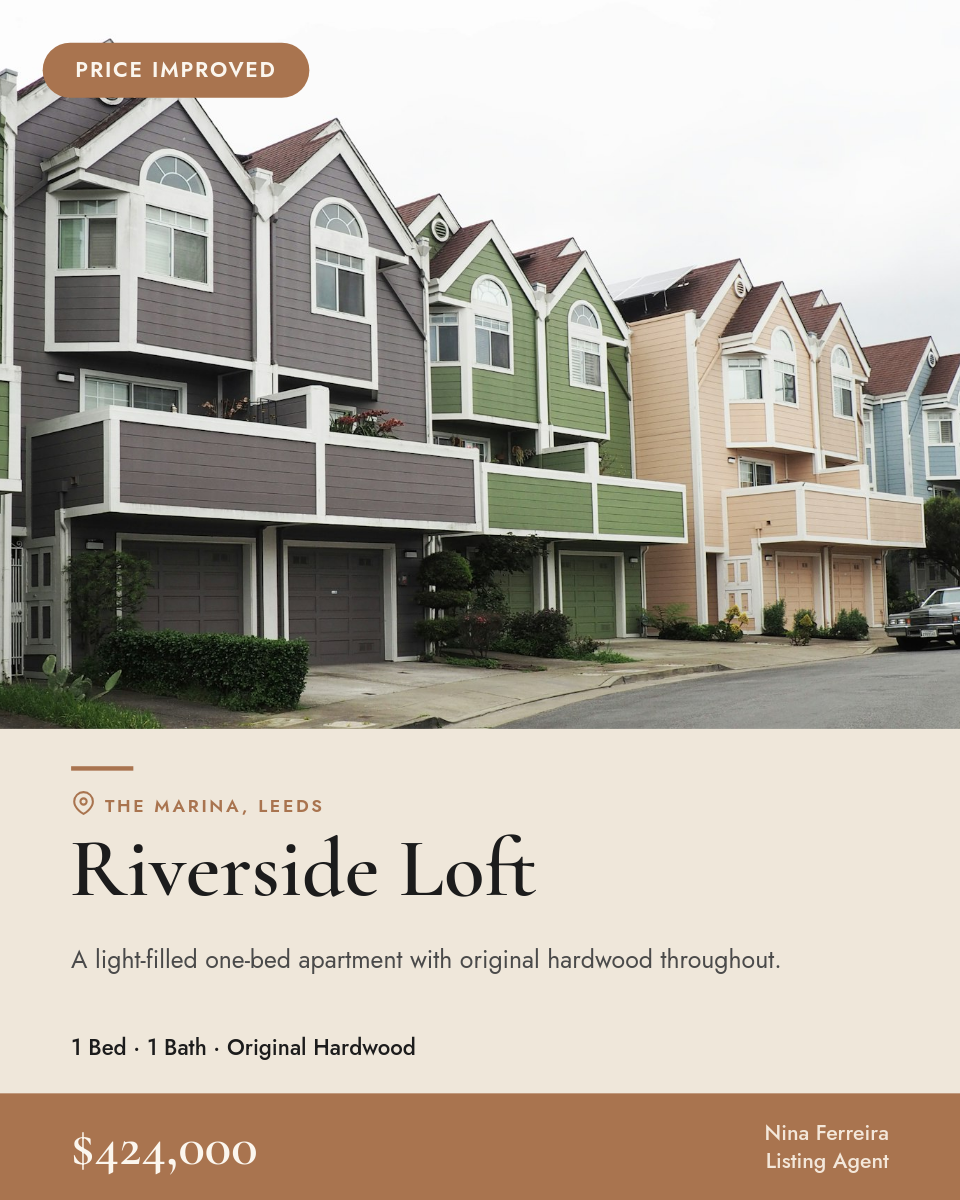 Just Listed Real Estate Post — Warm Editorial Cream & Taupe
