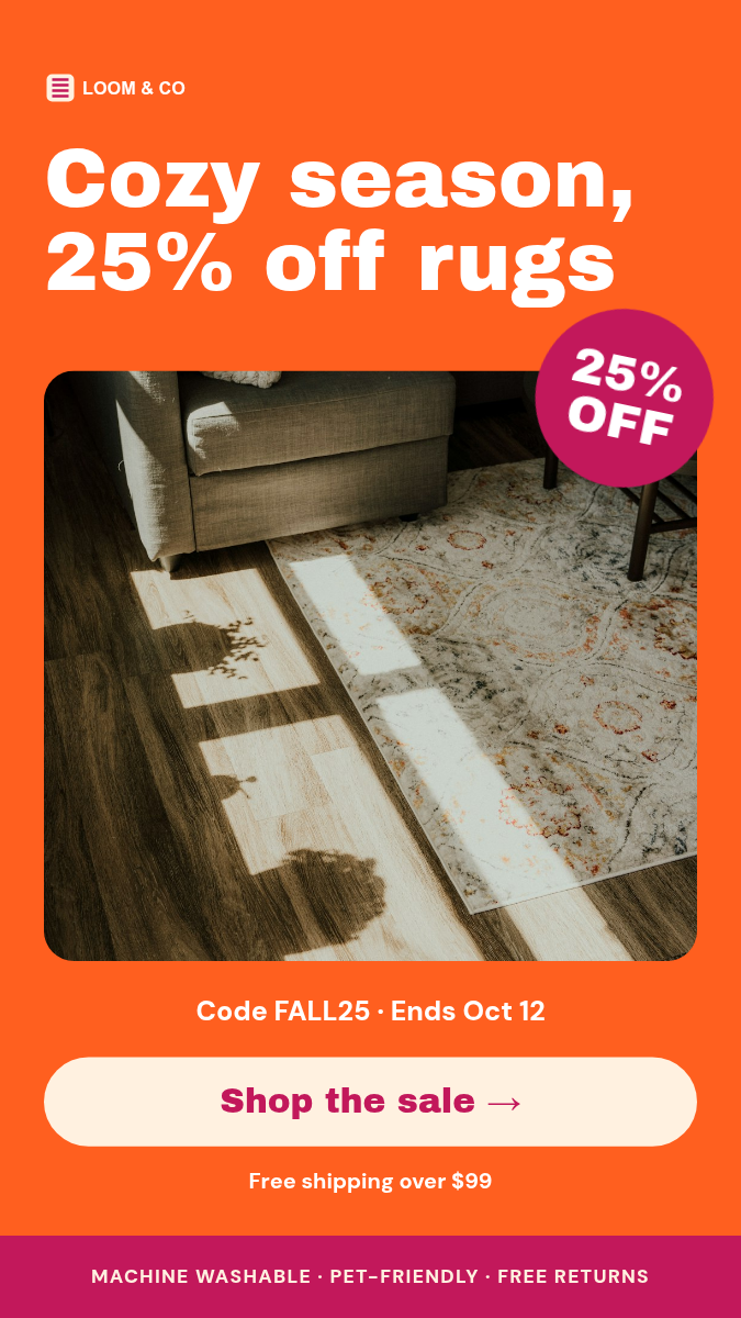 Multi-Platform Sale Ad Set — Fall Rug Sale, Pumpkin & Berry - Page 2
