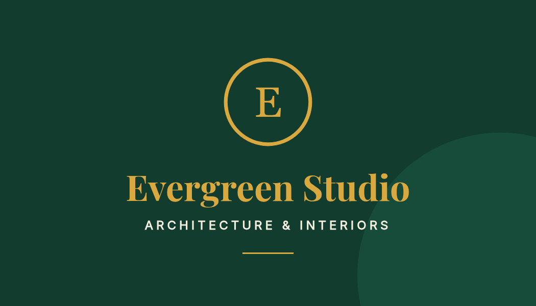 Business Card Template — Front & Back, Forest & Gold - Page 1