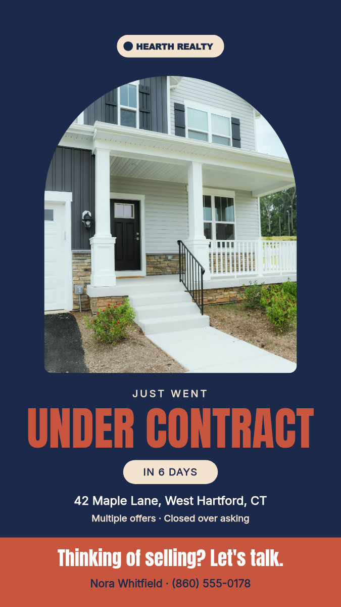 Real Estate Under Contract Post + Story — Navy & Terracotta - Page 2