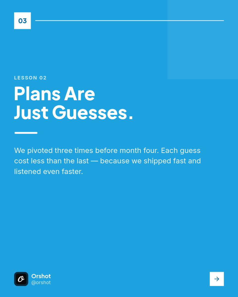 Bright-Blue Founder-Lessons IG Carousel — Plus Jakarta Bold, 7 Slides - Page 3