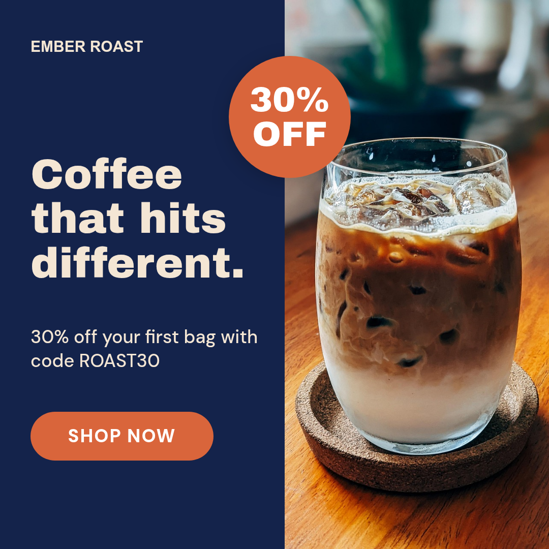 Display Ad Set Template — Coffee Offer, Navy & Clay - Page 1