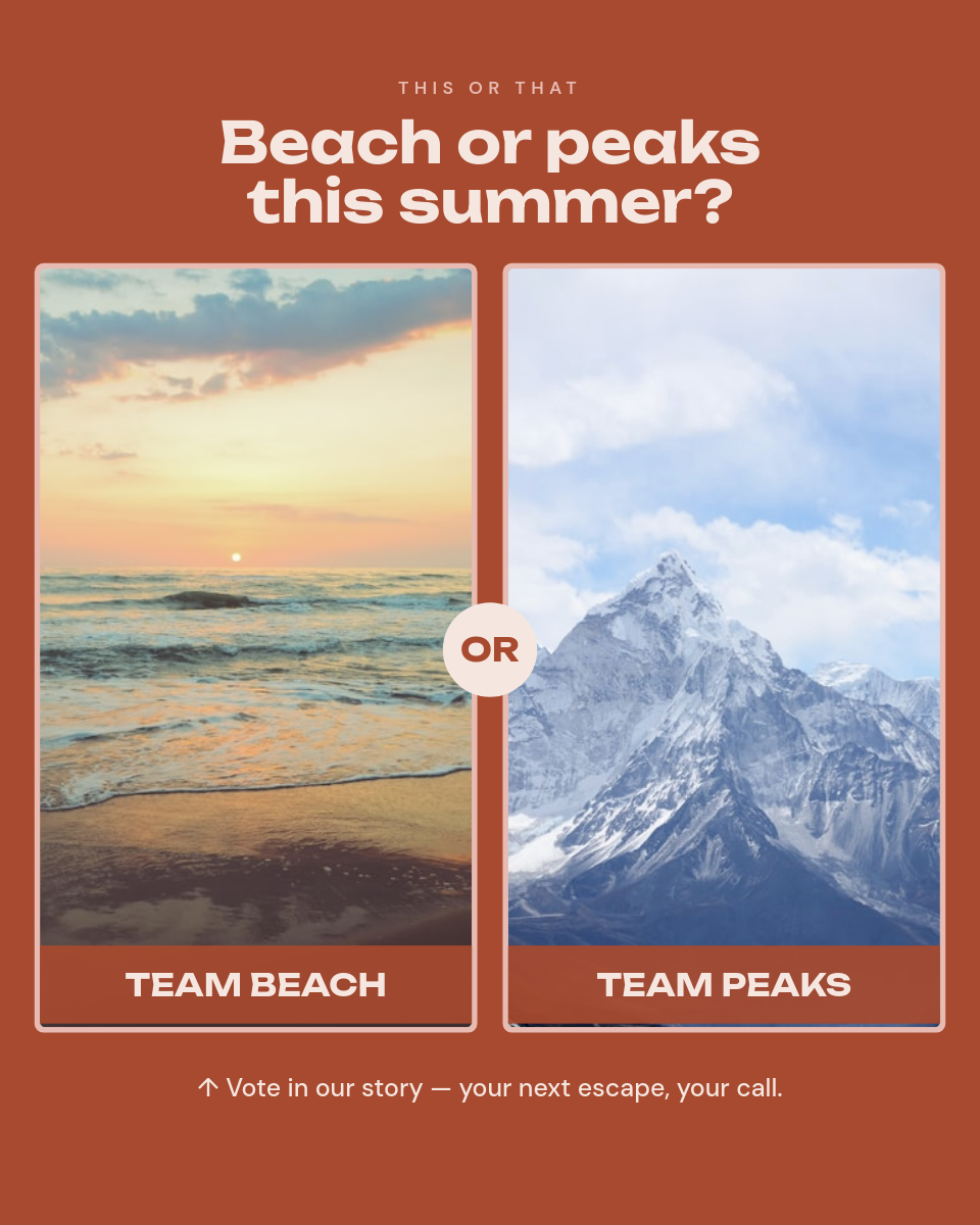 Rust & Rose This-or-That Travel Poll Post