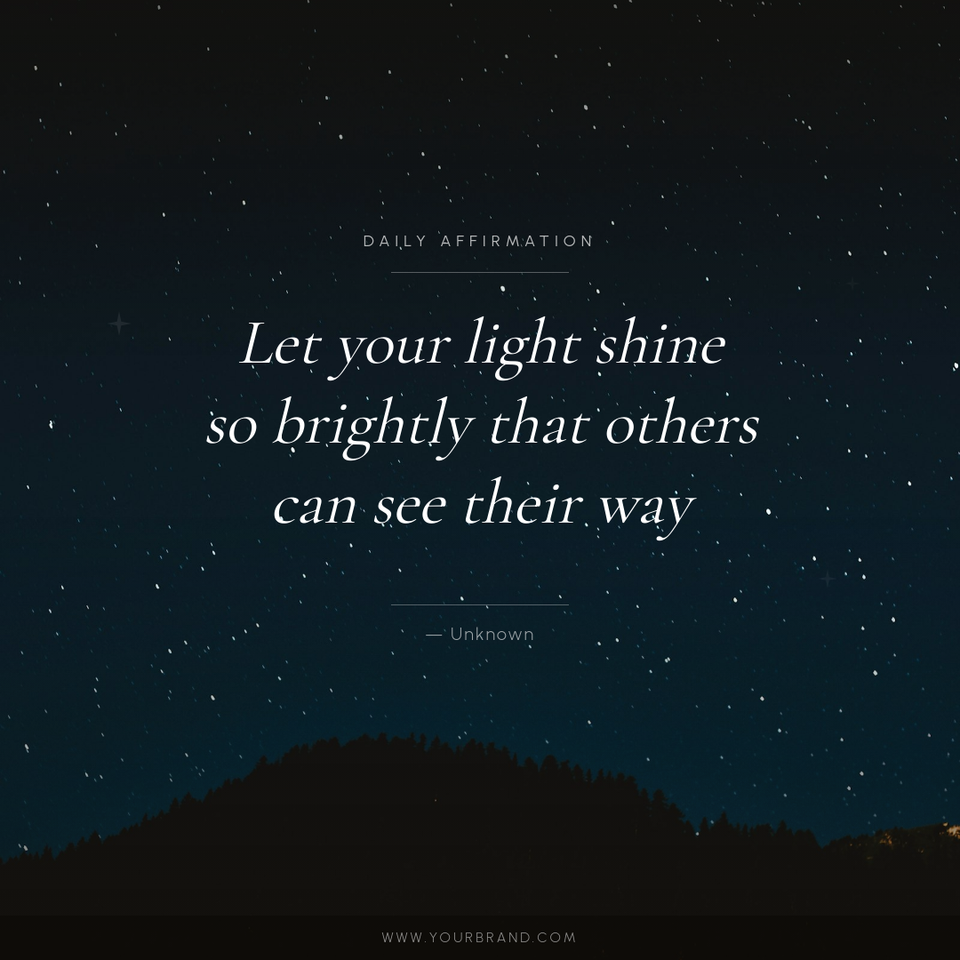 Warm Sunset Photo Quote Card with Script Headline and Gradient Overlay