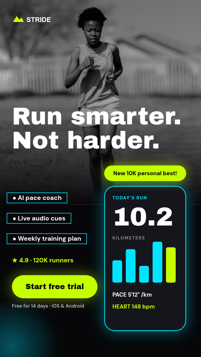 Animated App Ad Story 9:16 — Running App, Neon Lime