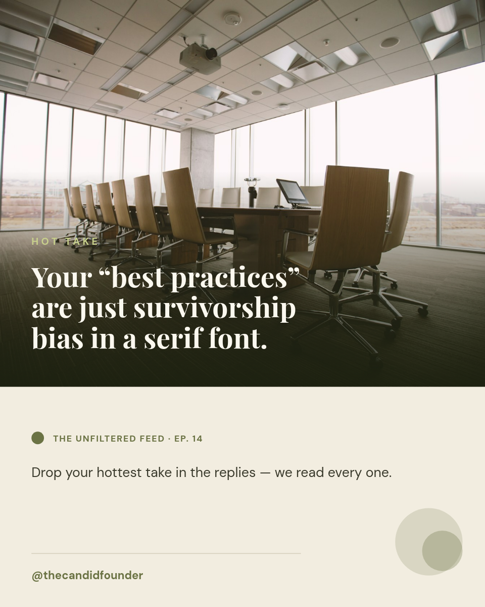 Industry Hot Take Instagram Post — Ivory Olive Editorial