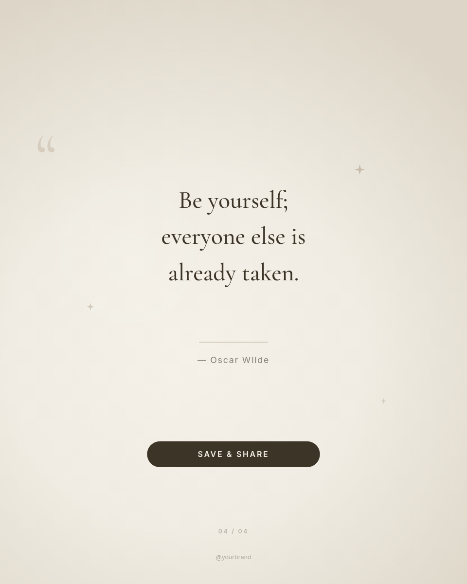 Warm Gradient Motivational Quotes Carousel with Serif Typography and Sparkle Accents - Page 5