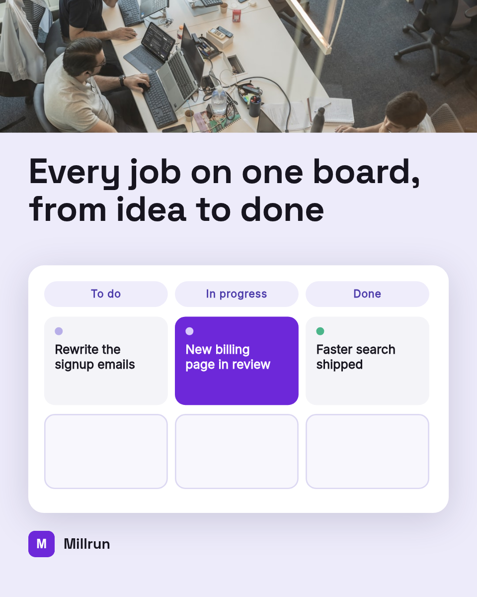 Work board status post