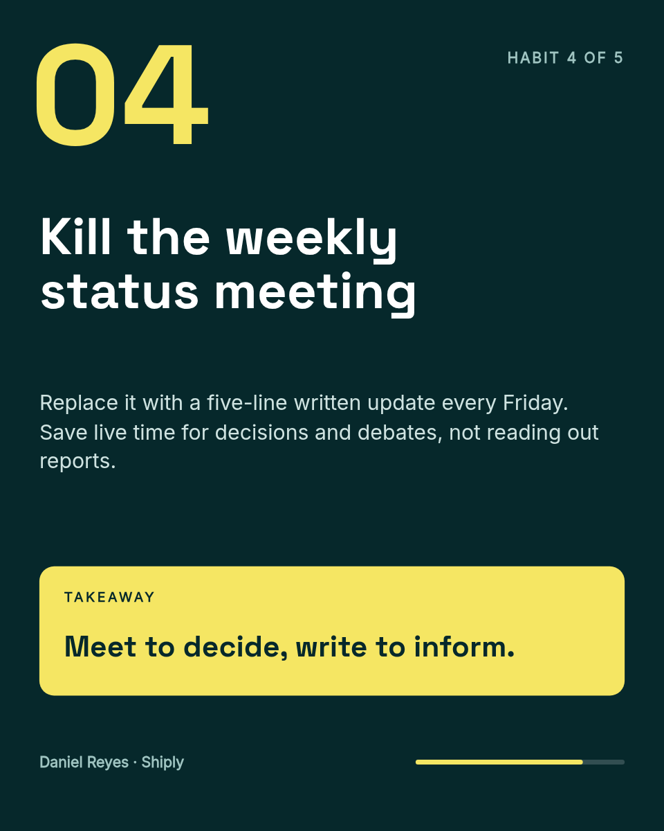 LinkedIn Listicle Carousel Template — Teal & Lemon List - Page 5