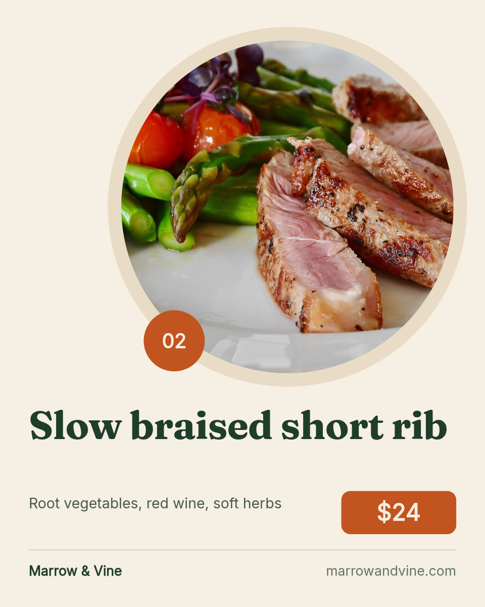Restaurant menu picks carousel - Page 3