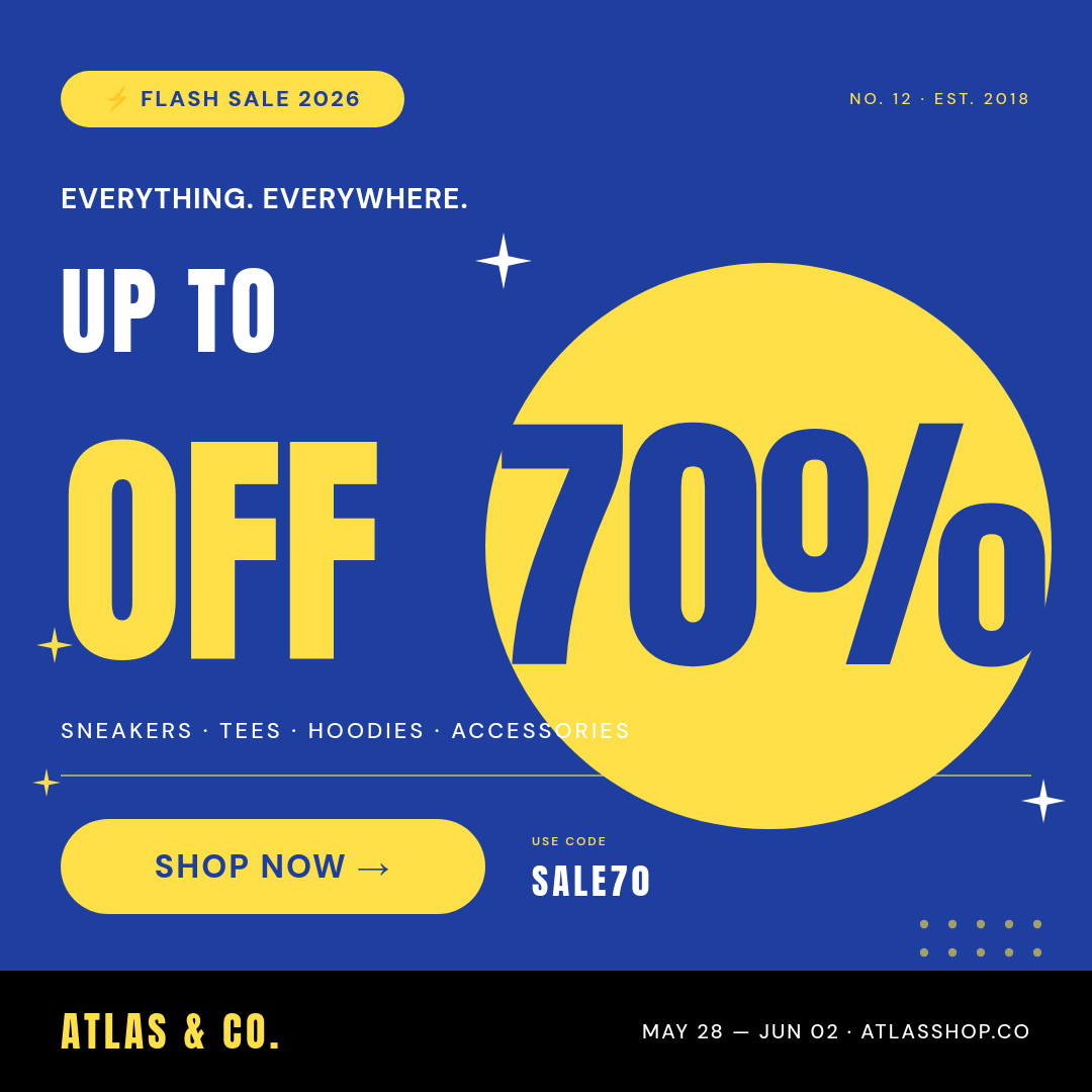 Bold Cobalt & Electric Yellow Flash Sale 70% Off Square Poster