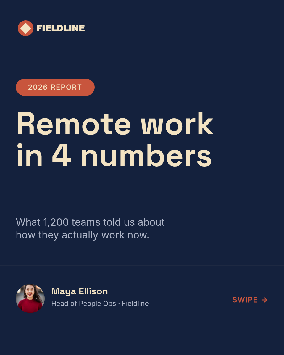 LinkedIn Carousel Template — Survey Stats + CTA, Navy - Page 1