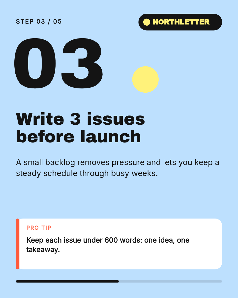 Instagram Carousel Template — 5 Steps to Start a Newsletter - Page 4