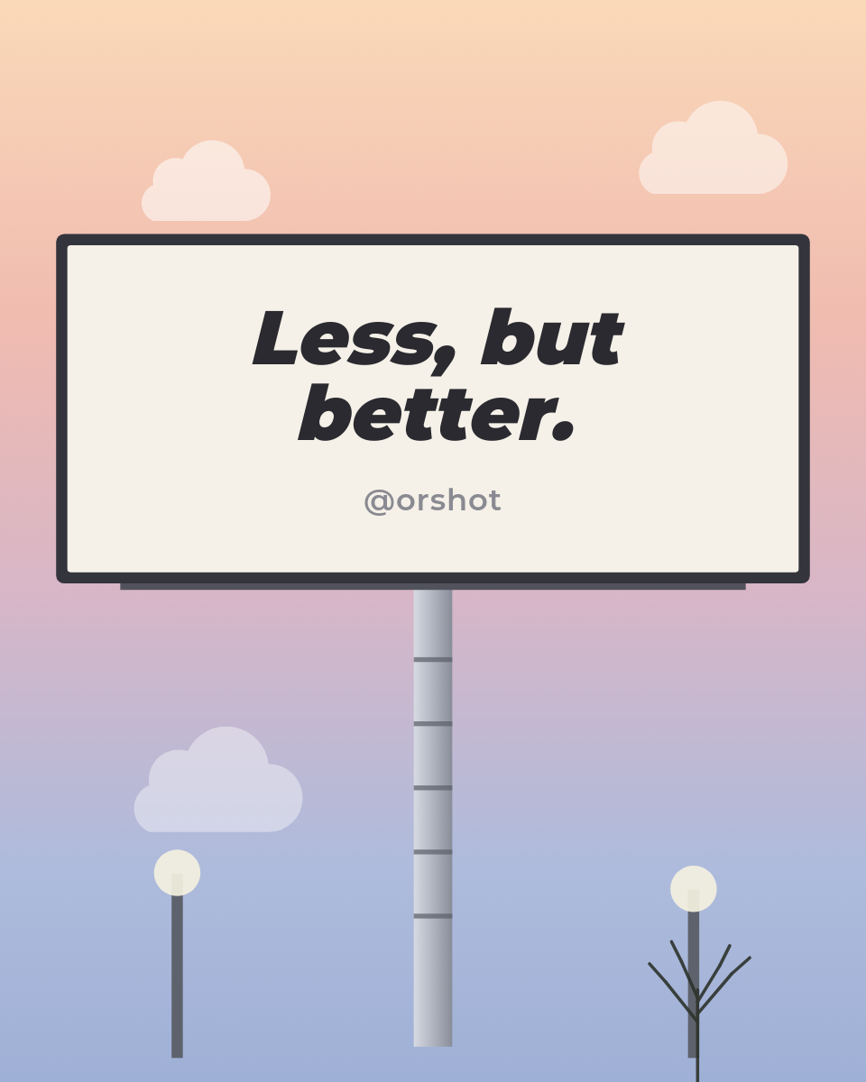 Minimalist Billboard Mockup — Dusk Sky Tagline Poster