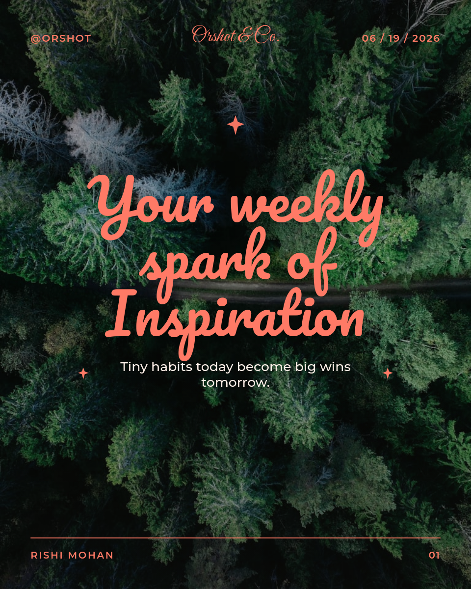 Daily Motivation Script Quote — Full-Bleed Nature Photo Overlay