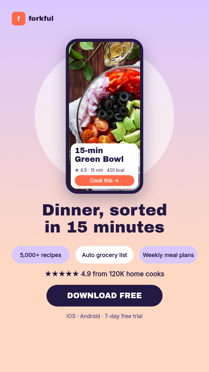 Animated Recipe App Ad Story 9:16 — Peach & Lilac