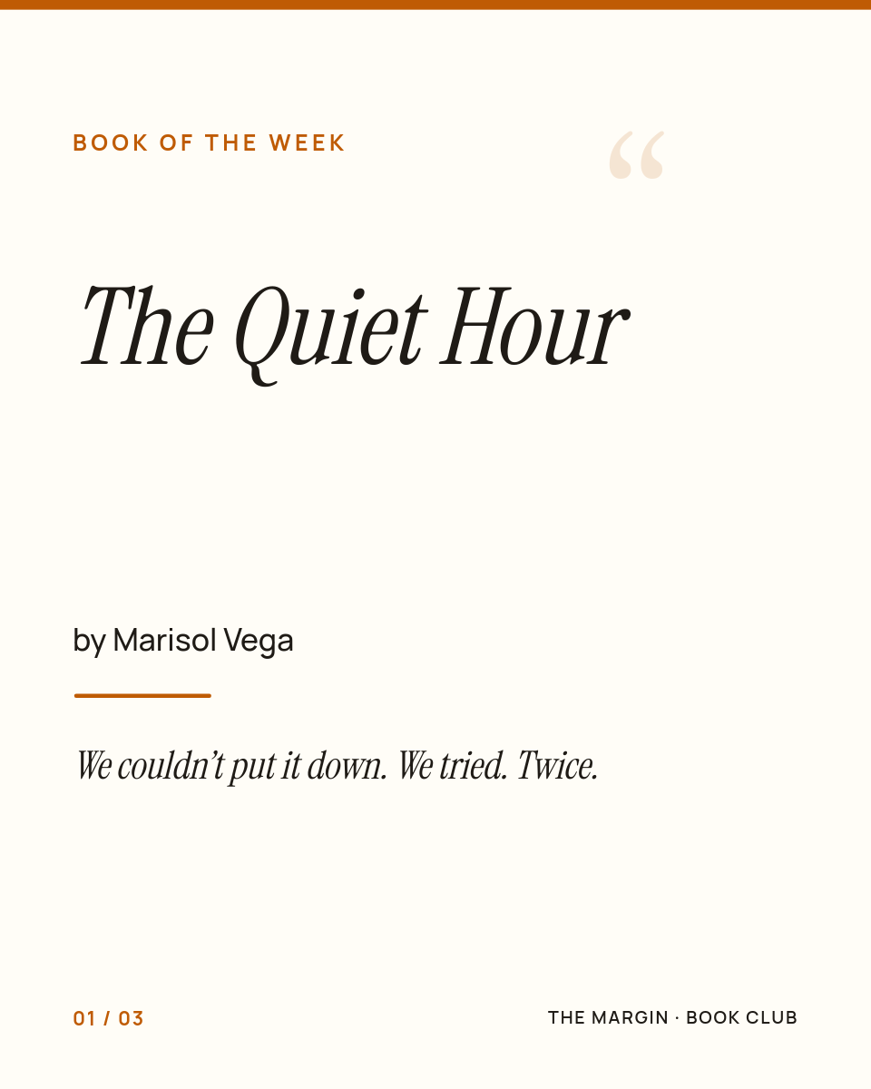 Book of the Week Carousel — Cream Editorial with Italic Serif Quote Finale - Page 1
