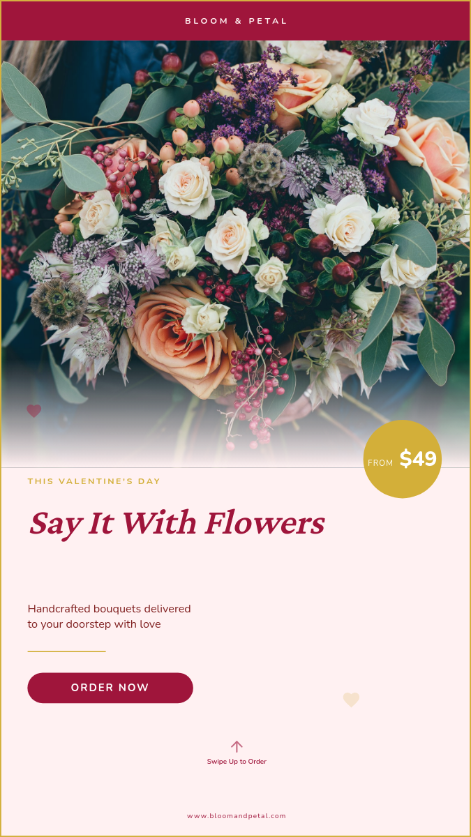 Valentine's Flower Delivery Promo