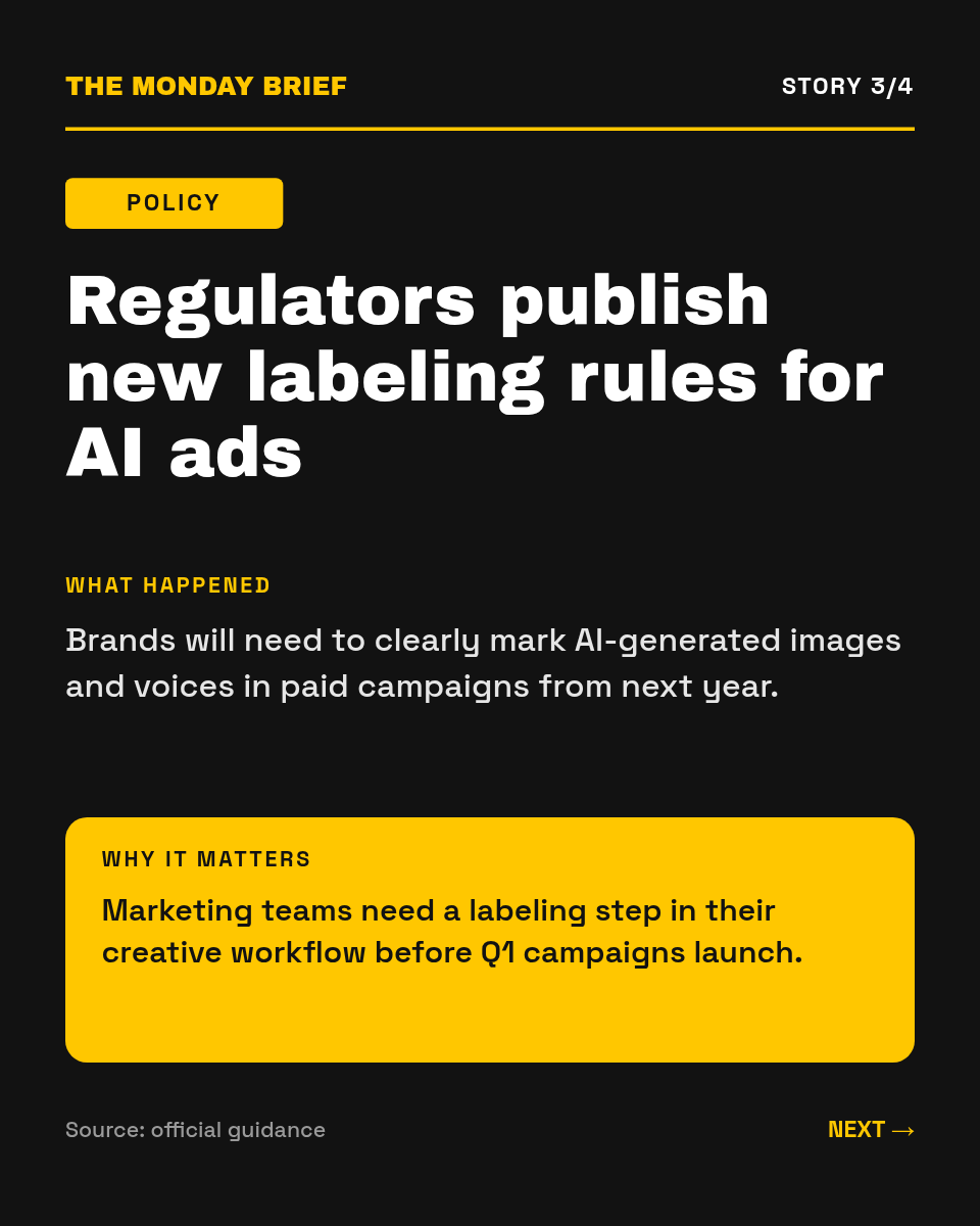 LinkedIn Carousel Template — Weekly News Brief, Ink & Gold - Page 4