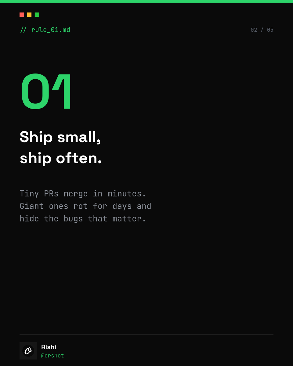Neon Terminal Dev Carousel — Space Grotesk Headlines, Mono Code Comments & Giant Green Numbers, 5 Slides - Page 2