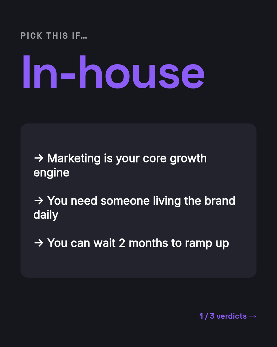 LinkedIn Carousel Template — Hiring Comparison, Violet - Page 3