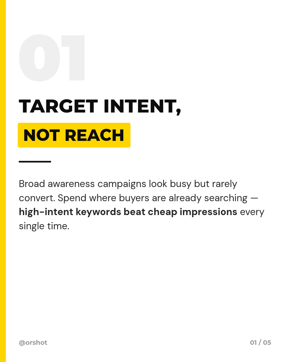 Black & Yellow Ad-Budget Playbook Carousel — Montserrat Caps, Highlight Boxes & Swipe System, 5 Slides - Page 2