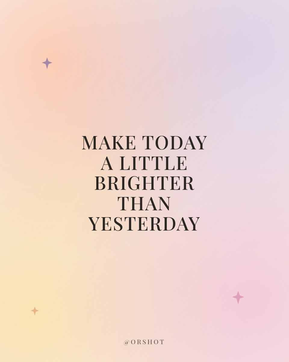 Sunrise Glow Affirmation Quote — Elegant Serif Portrait