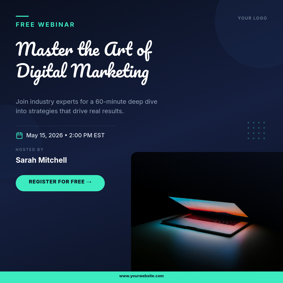 Free Webinar Registration — Script Headline