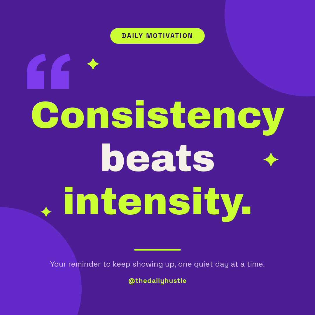 Bold Purple and Lime Motivational Quote Instagram Post
