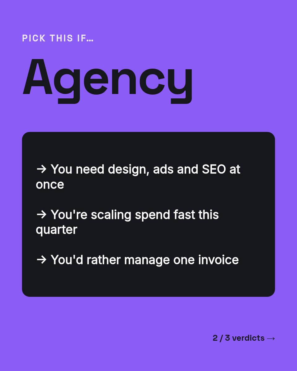 LinkedIn Carousel Template — Hiring Comparison, Violet - Page 4