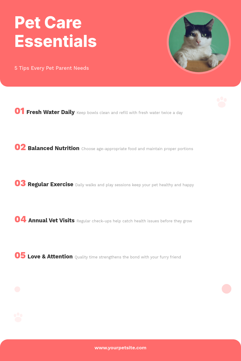 Pawsitive Living — Pet Care Tips Listicle