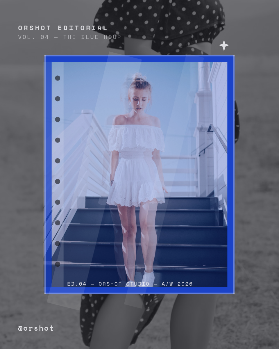 Cobalt Plastic-Sleeve Fashion Editorial — Glossy Sheet Overlay
