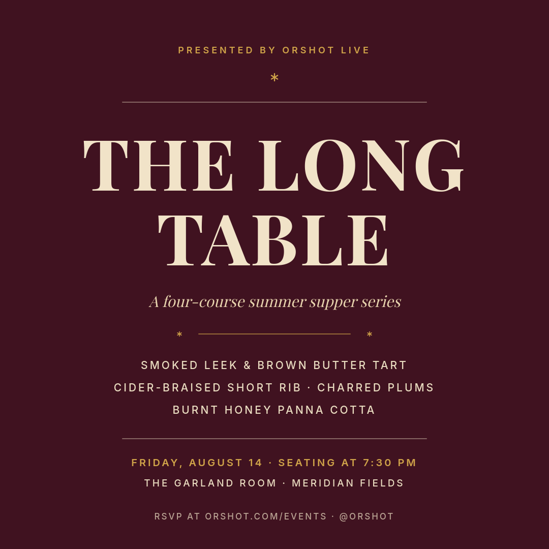Retro Serif Supper Club Series — Candlelit Square Invite