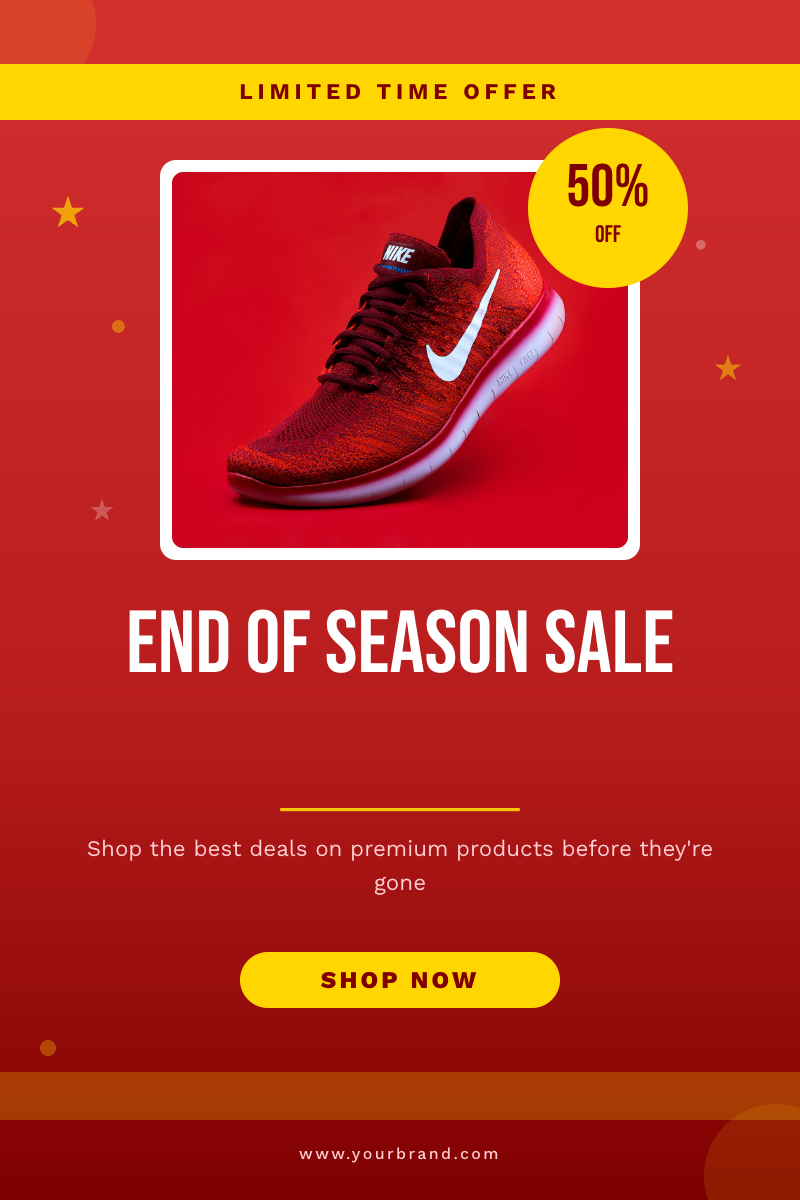End of Season — Bold Discount Sale Pin
